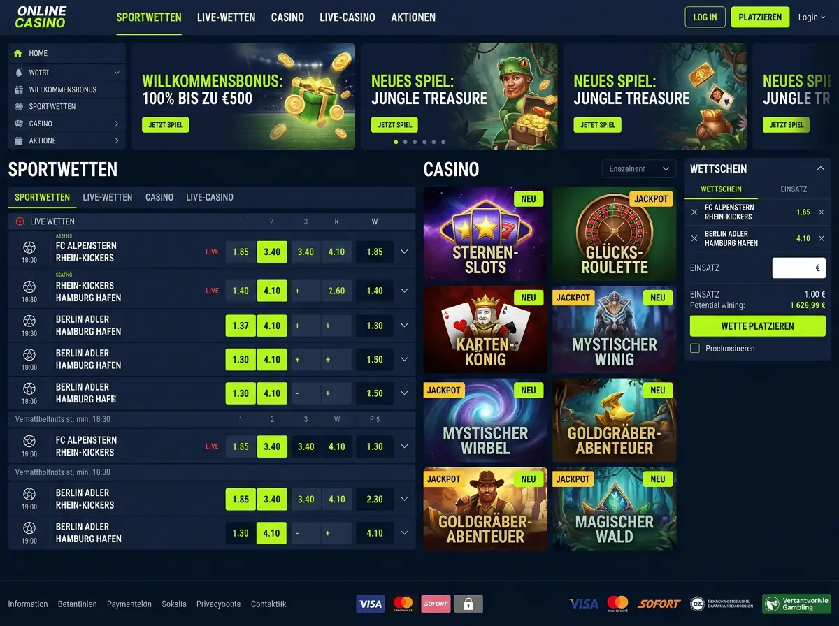 Alawin — Spiele und Quoten